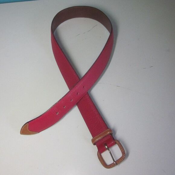 Dooney & Bourke Womens Vintage Red Leather Belt Size 30 28- 30\